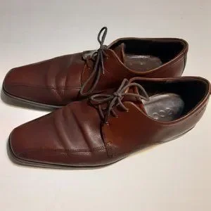 Ecco | Shoes | Ecco Mens Brown Lace Up Dress Shoes In Size  display picture 2